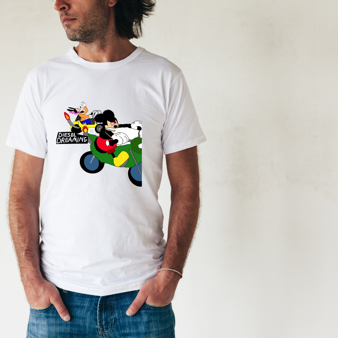 Diesel Dreaming Mickey and Goofy Tshirt